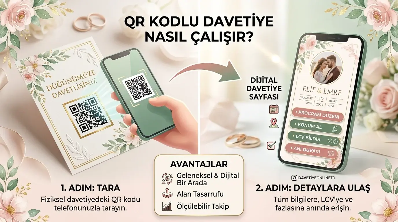 QR Kodlu Davetiye Nasıl Çalışır?