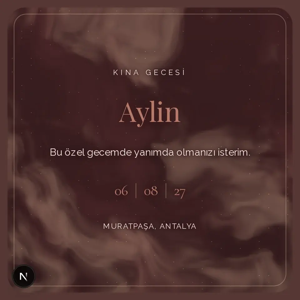 Gül Kurusu Tül Davetiye Web Sitesi