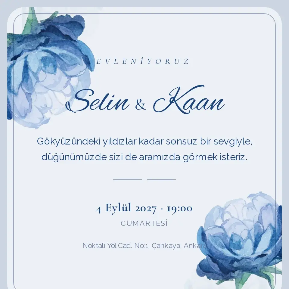 Safir Davetiye Web Sitesi