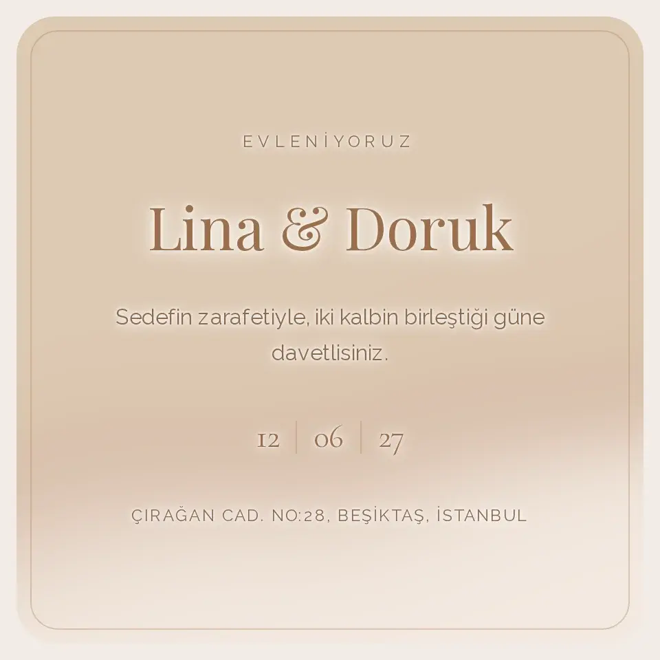 Altin Sedef Davetiye Web Sitesi — Sis Hareket