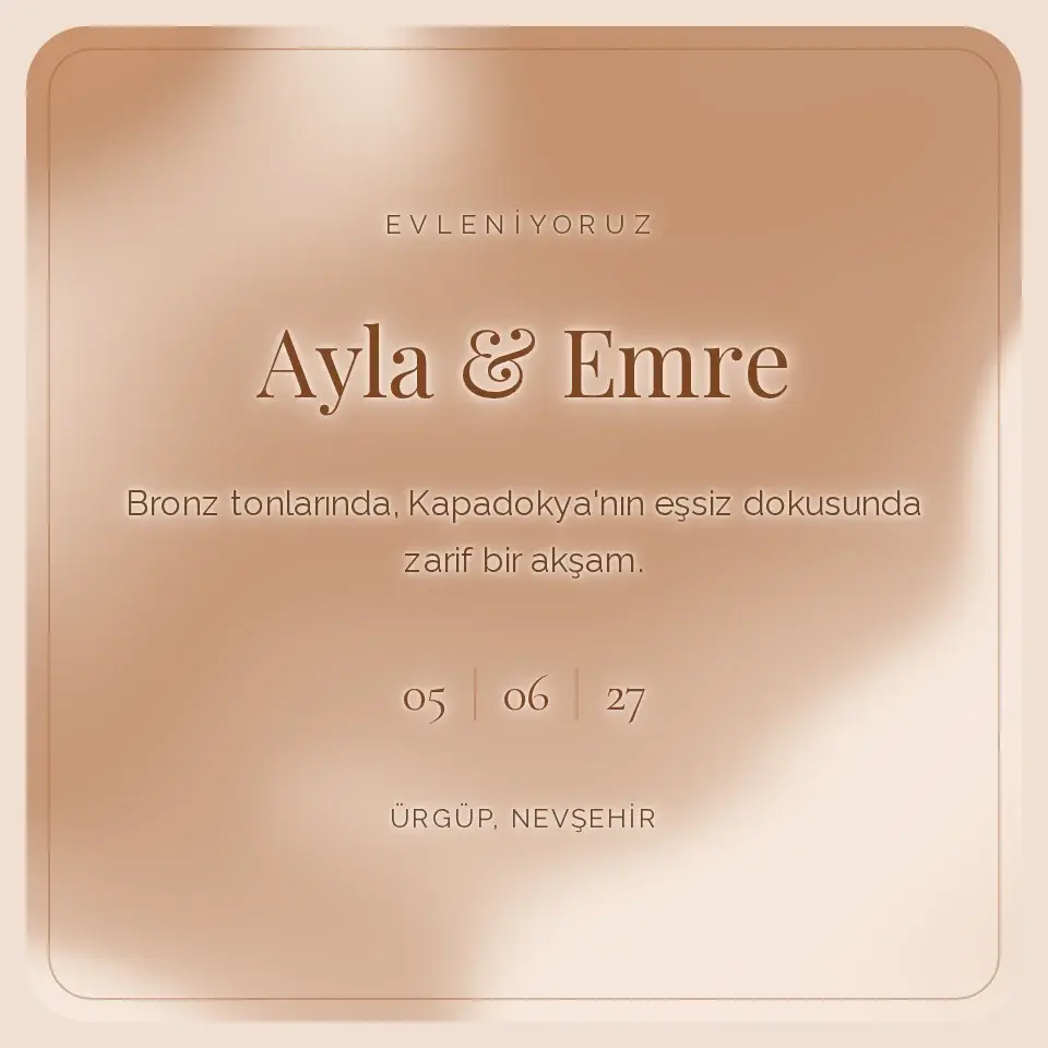 Bronz Sedef Davetiye Web Sitesi
