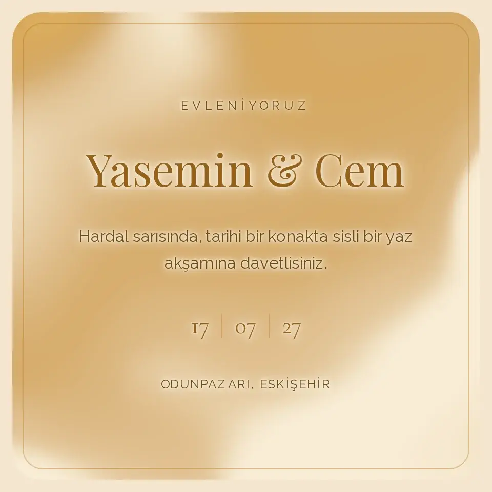 Hardal Sedef Davetiye Web Sitesi — Zarif Hareket