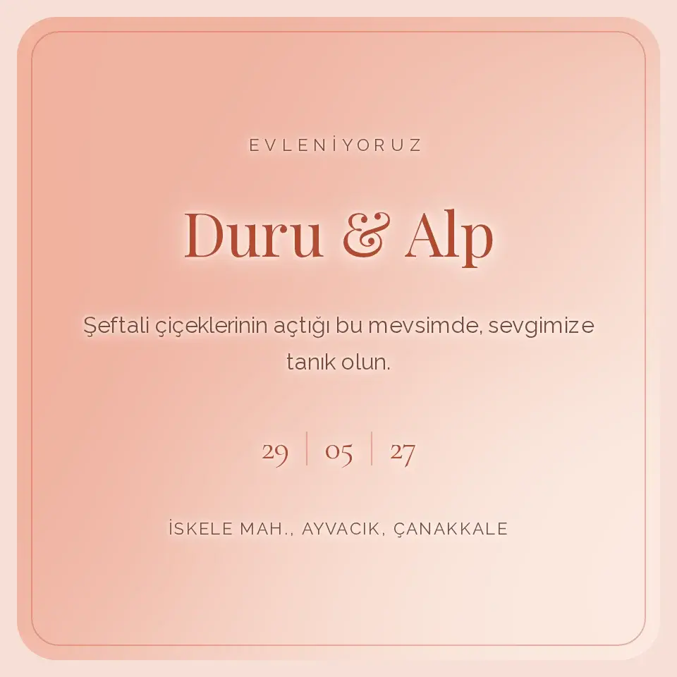 Seftali Sedef Davetiye Web Sitesi — Sakin Hareket