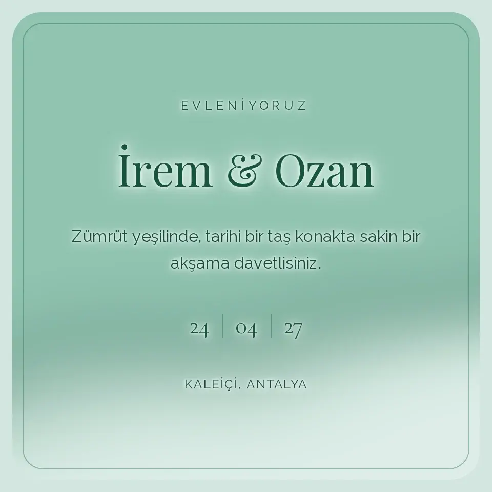 Zumrut Sedef Davetiye Web Sitesi — Sis Hareket