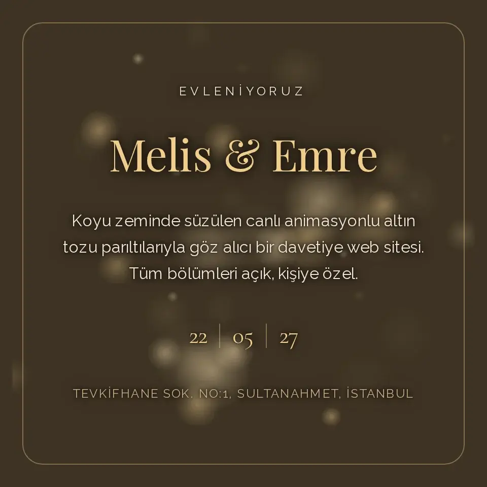 Altın Sim Davetiye Web Sitesi