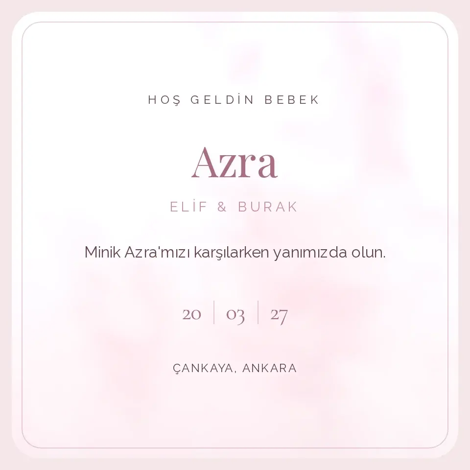 Pudra Pembe Pamuk Davetiye Web Sitesi