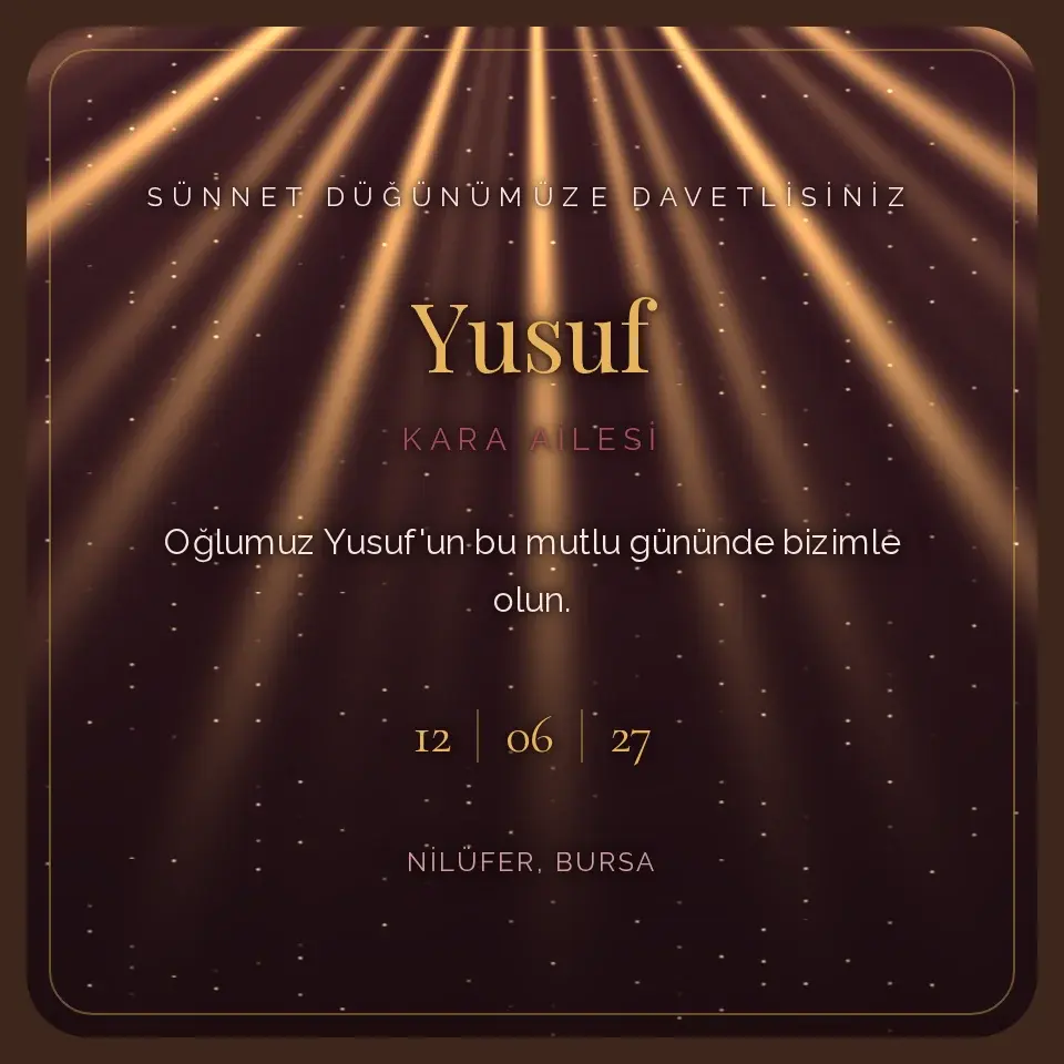 Bordo Altın Şehzade Davetiye Web Sitesi