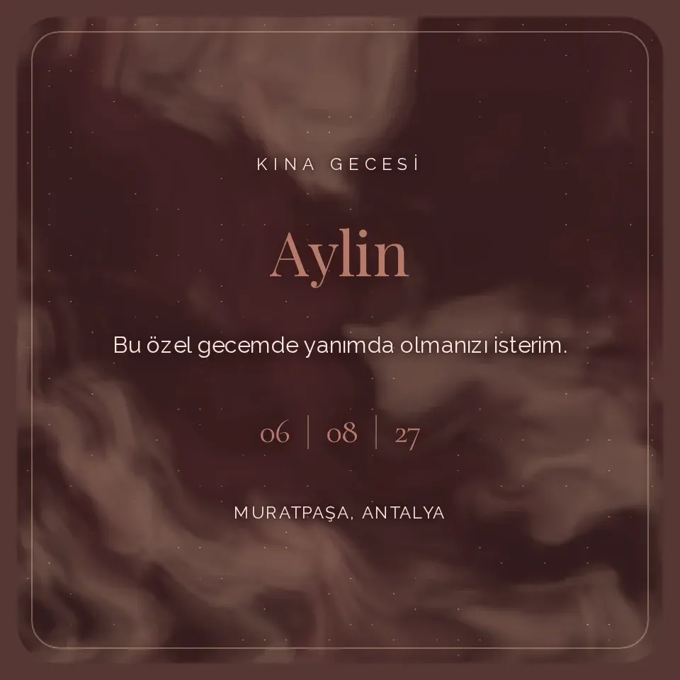 Gül Kurusu Tül Davetiye Web Sitesi