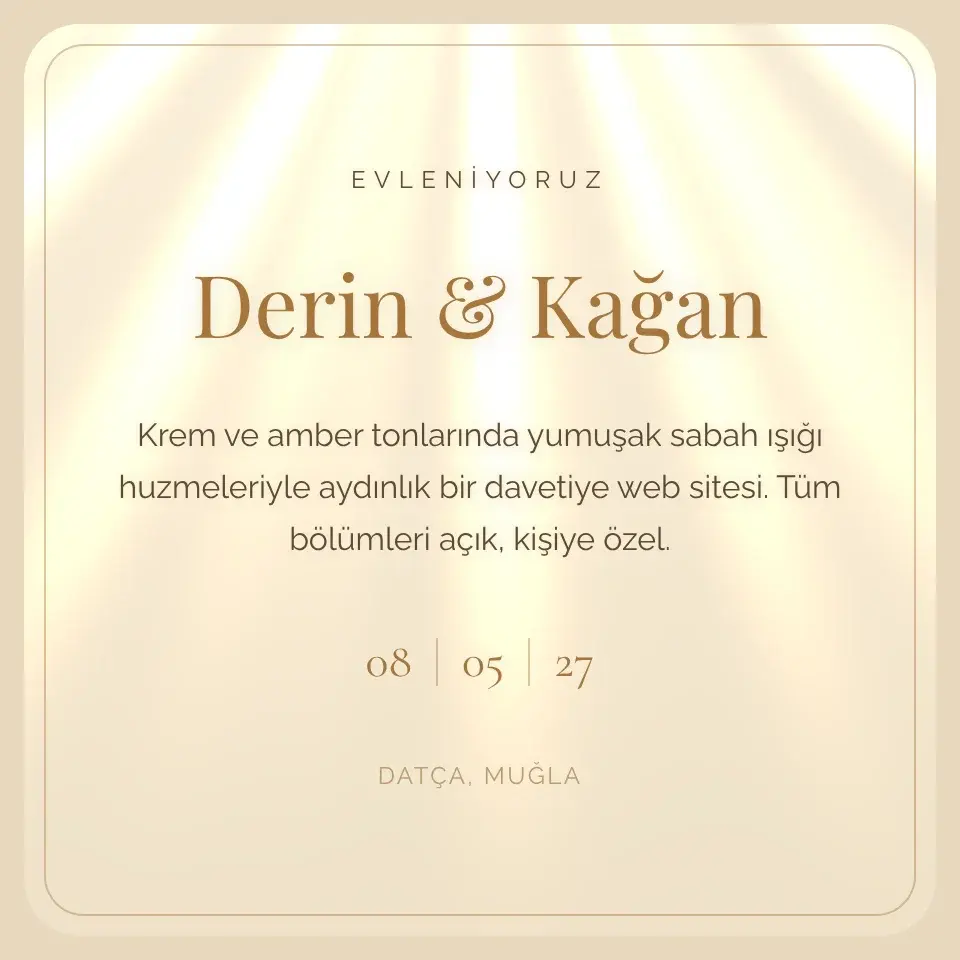Sabah Işığı Şafak Davetiye Web Sitesi